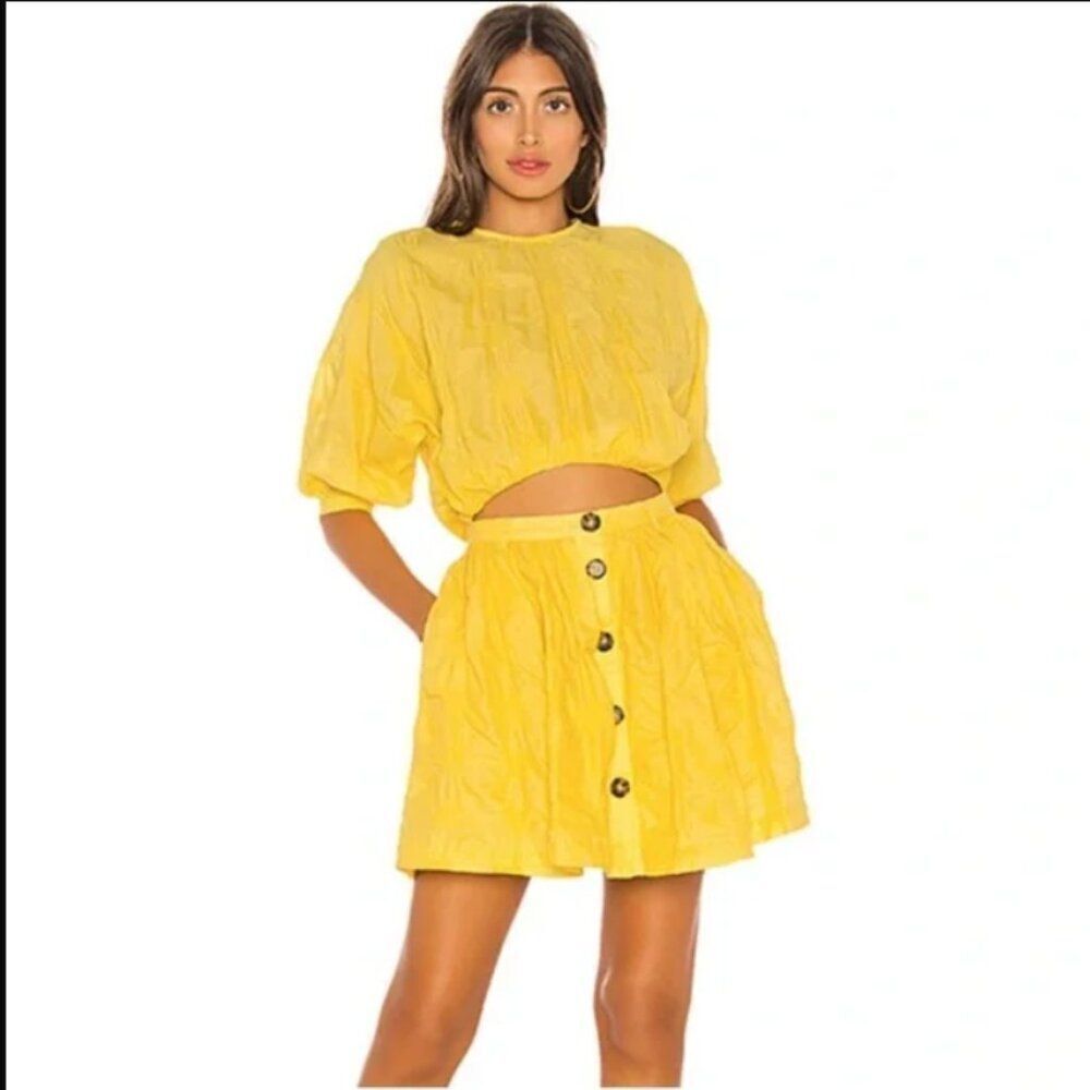 NWOT L'Academie Yellow Skater | Size XS
*flaw*